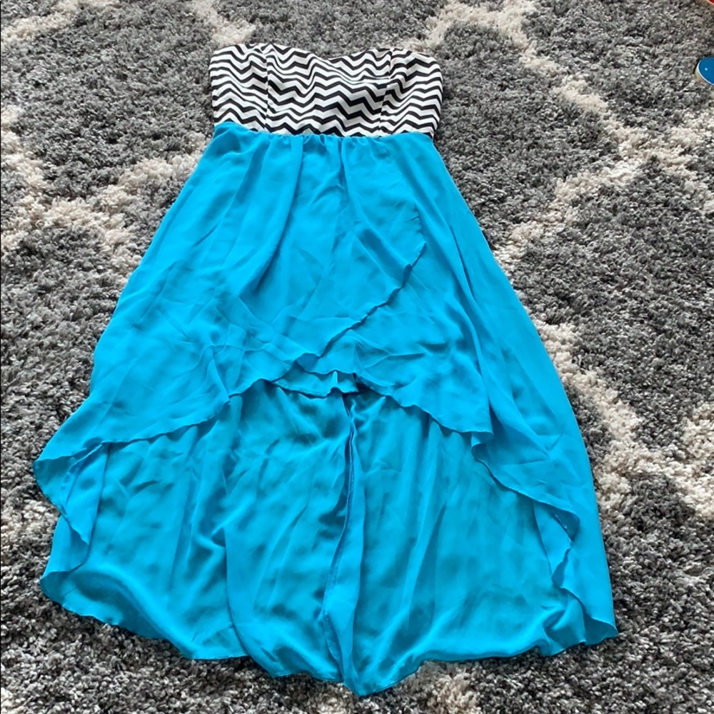 High-Low Dress, Chevron Print, juniors size M
